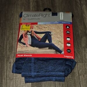 Cuddl Duds ClimateRight Navy Leggings